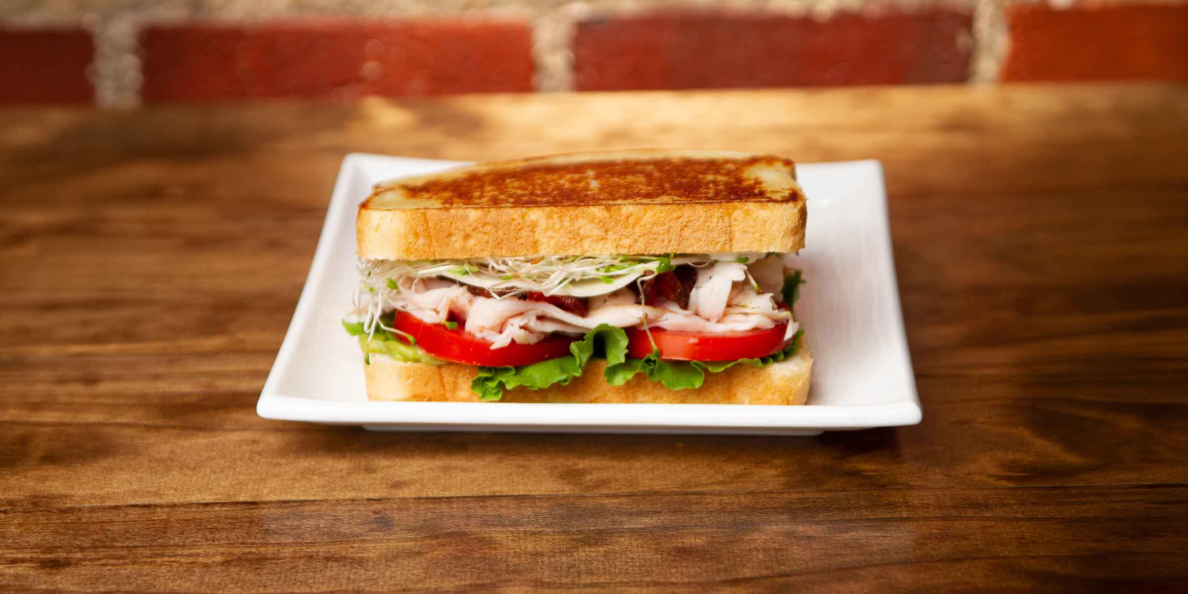 A handcrafted sandwich at Mustard Seed