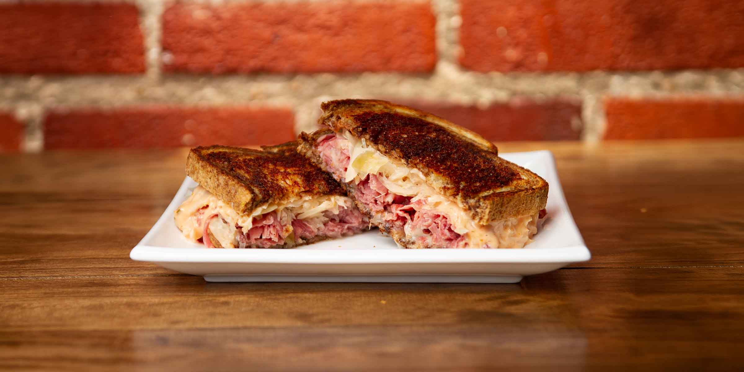 A Reuben sandwich at Mustard Seed